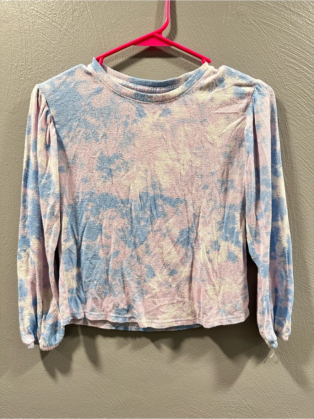 Cat & Jack Pastel Tie-Dye Long Sleeve Top - Pink, Blue